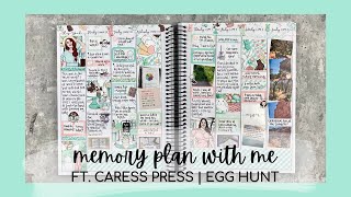 MEMORY PLAN WITH ME | ft. caress press | EGG HUNT | tattooed teacher plans
