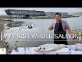 I Flew To The Faroe Islands For My Very First Catch, Clean and Sashimi With A Whole Salmon!