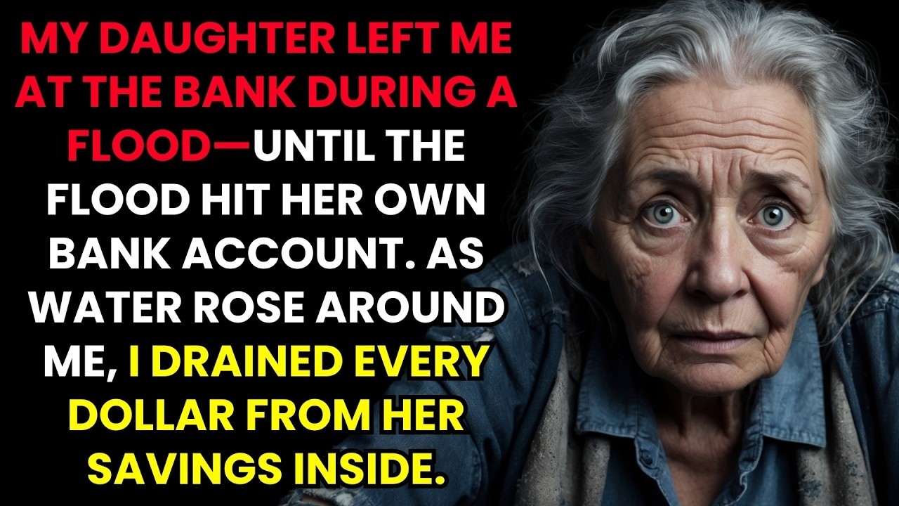 My Daughter Left Me at the Bank During a Flood—Until The Flood Hit Her Own Bank Account