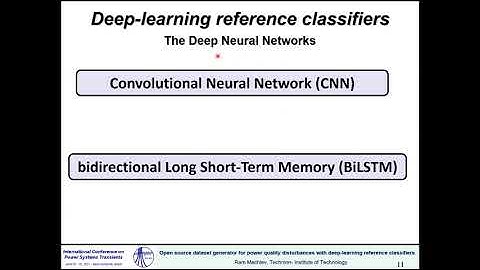 Open source dataset generator for PQ disturbances with DL reference classifiers - Ram Machlev