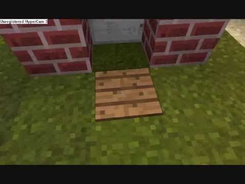 how to open iron door in minecraft