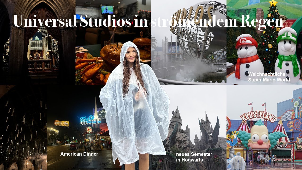 Vlogs mit Eva/ Weihnachten bei strömendem Regen in den Universal Studios🌧