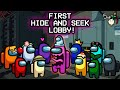 My First HIDE AND SEEK Among Us Lobby! [FULL VOD]