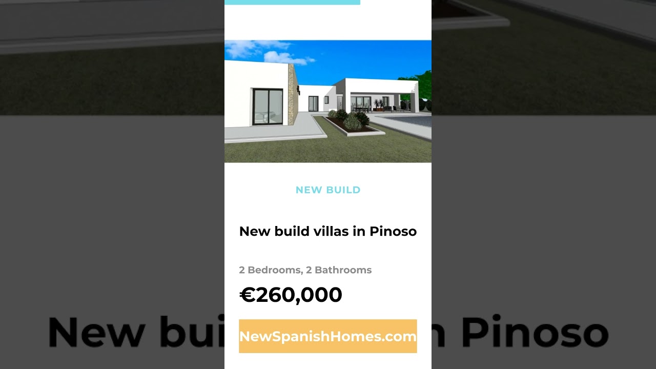 New build villas in Pinoso 