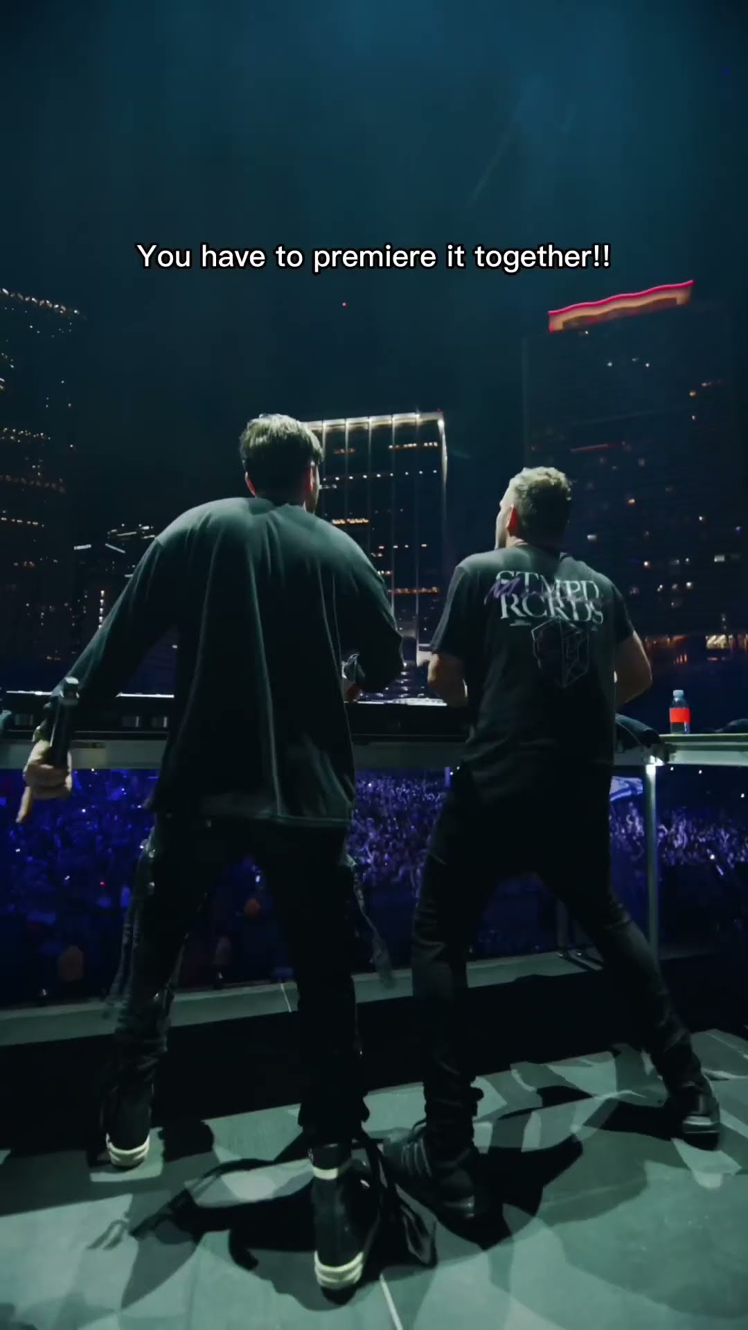 When you finish your collab 2 hours before going on stage ?