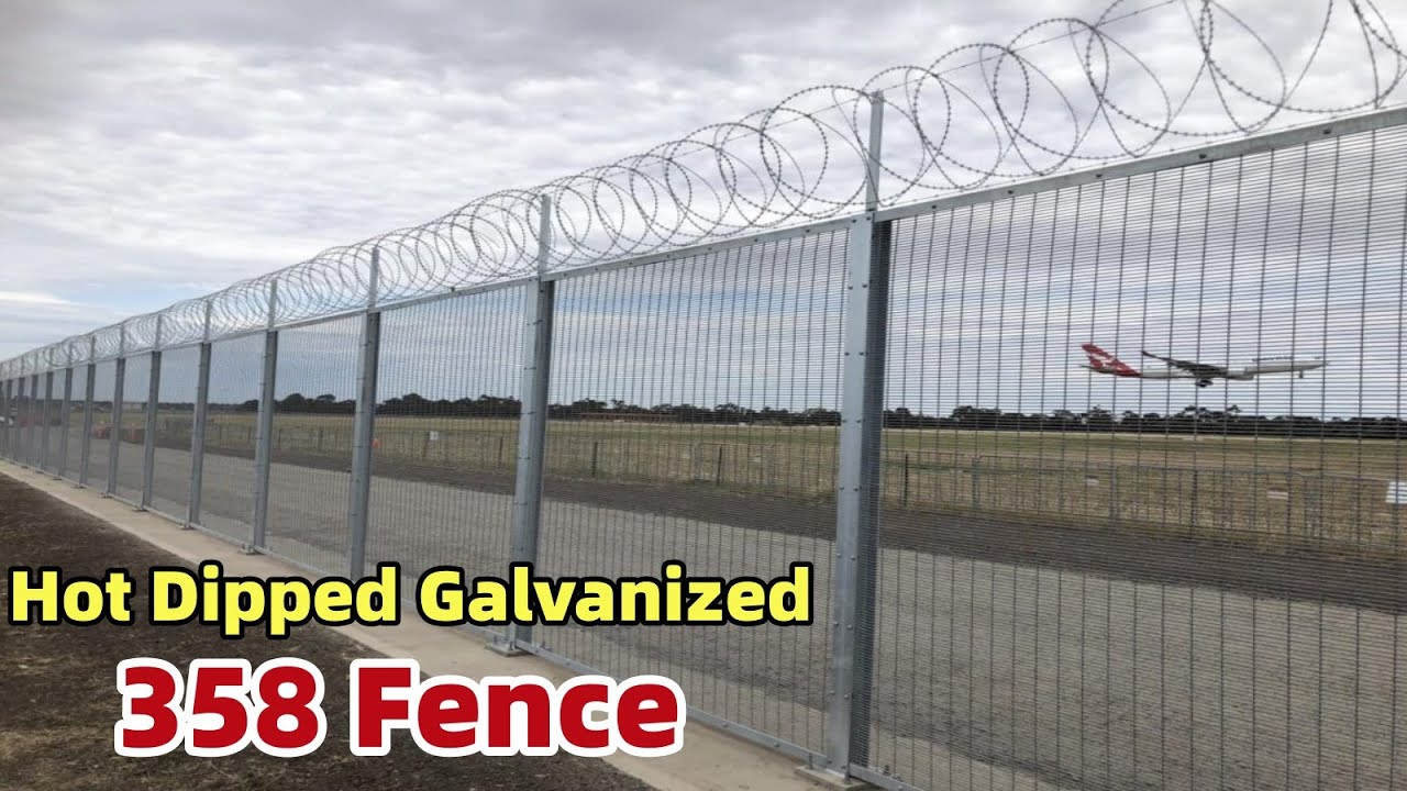 Clearview Fence 358 Anti-Climb Metal Wire Mesh Prison Fence Hot Dipped Galvanized 
