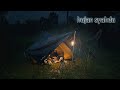 Camping hujan malam hari yang syahdu