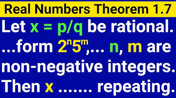 Class 10 Theorem 1.7 | Class 10 Chapter 1 Theorem 1.7 | Ncert Maths Class 10 Chapter 1 Theorem 1.7 |