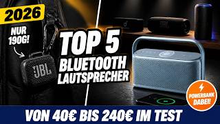 Top 5 Bluetooth Lautsprecher 2026: JBL, Anker &amp; Sony von 40€ bis 240€ im Test!