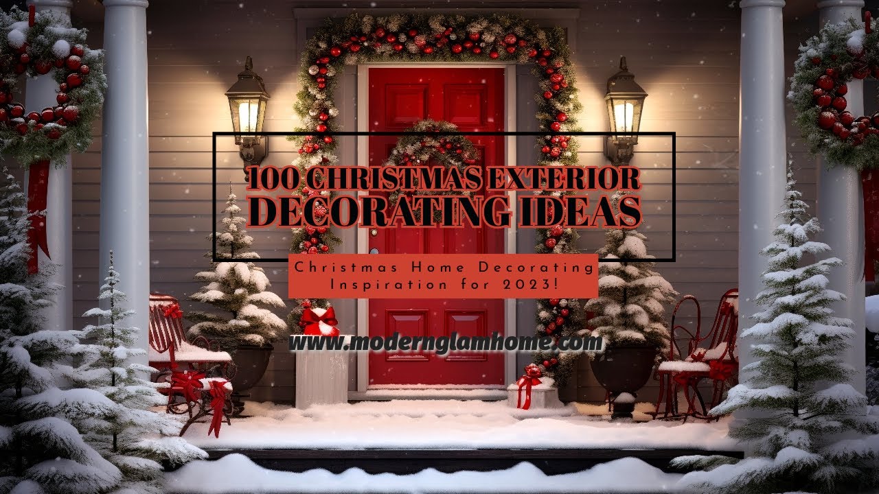 100 Beautiful Christmas Decorating Ideas | Christmas Home Decor Inspiration | Modern Glam Home