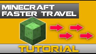 Minecraft Faster Travel with Slime Block Transportation System [Tutorial]