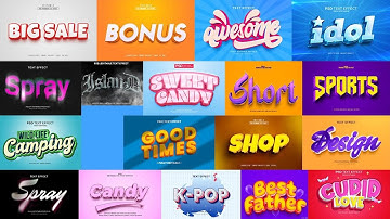 Premium 3D Text Effect Photoshop | Photoshop 2025 Psd File Part 2