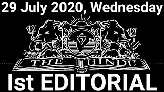 The Hindu Editorial Today | The Hindu Newspaper Today | 29 July 2020 | Digging deeper
