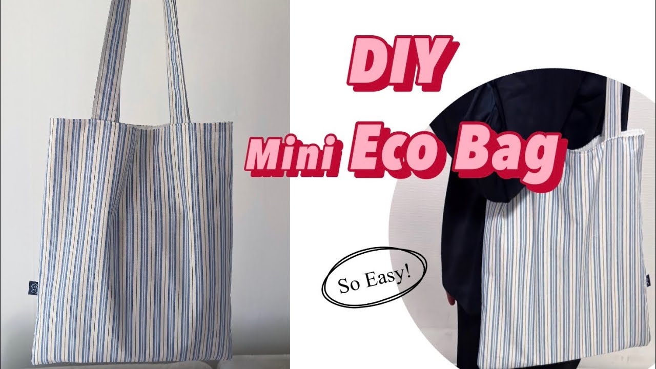 DIY 초보도 OK! 쉽고 빠른 에코백 만들기 | How to Sew an Eco Bag | Sewing Tutorial