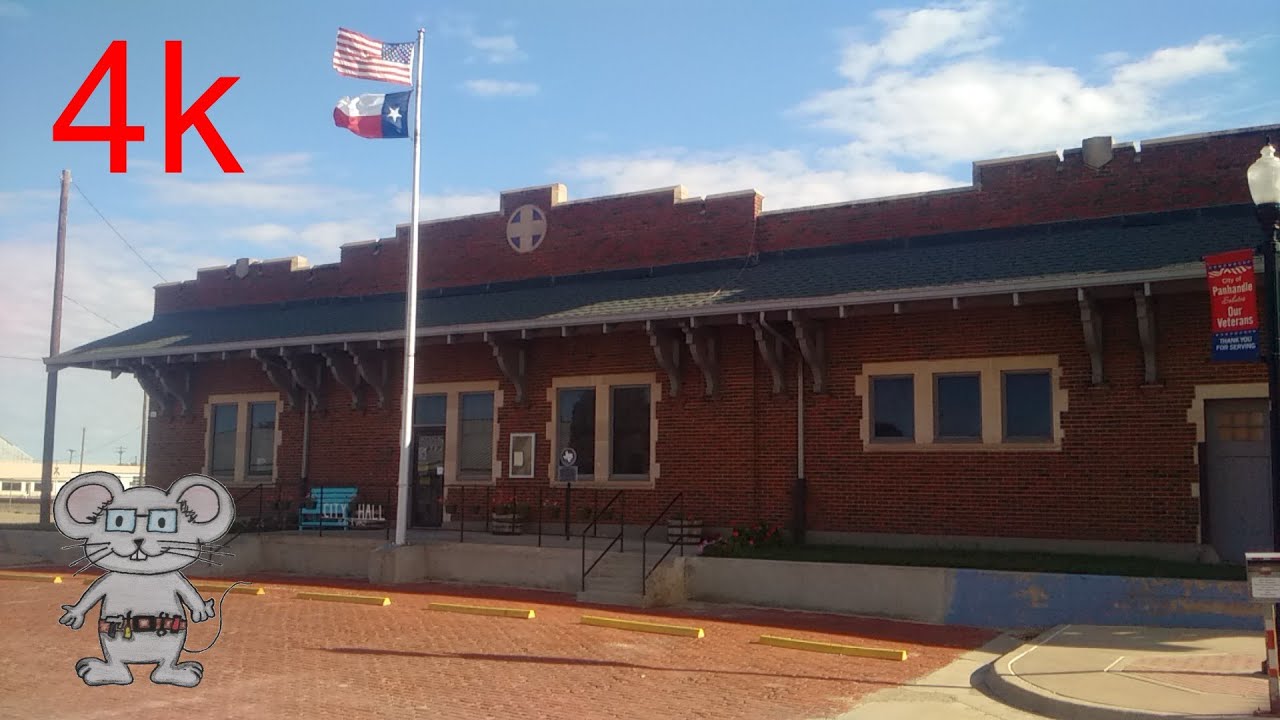 santa fe railway district Panhandle TX Railway Depot in 4K