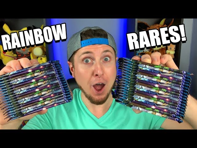 what pokemon packs have rainbow cards Legendary Rainbow Pokemon Cards Credit Card Bundle Skin