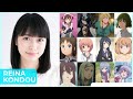 Reina Kondou [近藤 玲奈] Top Same Voice Characters Roles