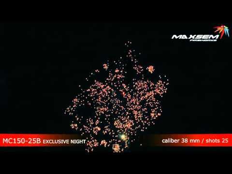 Видео: Батарея салютов EXCLUSIVE NIGHT (25/1,5) MC150-25B