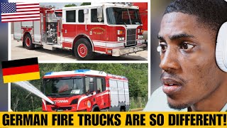 American Reacts to German Fire Engines Explained