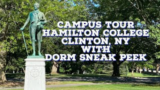 College Outdoor Campus Tour: Hamilton College, Clinton NY. With Dorm Sneak Peek, Upstate New York