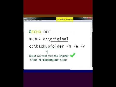 How to Write a Batch File - YouTube
