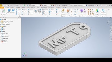 Beginner Inventor Tutorial - Key Tag for 3D Printing