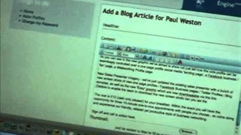 Ask Profile Builder - how to add Video to your Blog