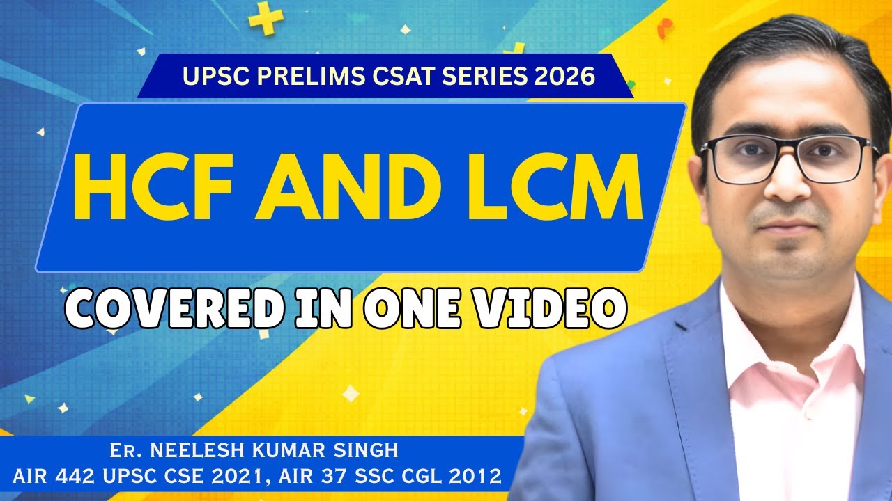 HCF AND LCM | COVERED IN ONE VIDEO | 