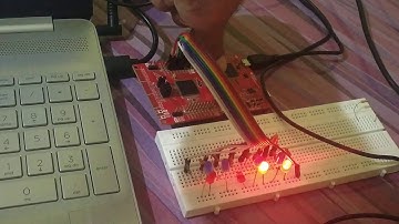 TI Launchpad: Blinking LED in Sequence with MSP430P401R Using Digital Read/Write Pins