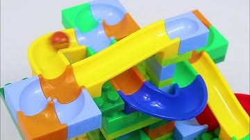 50 pce Marble run race ASMR ☆ Satisfying Building Blocks Original colorful Toys