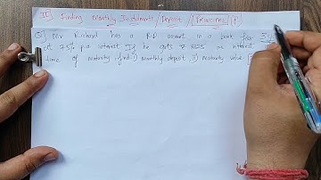 10th ICSE Banking Part-2||To find Monthly Installments(MI) / Monthly Deposits(MD) or Principal(P)