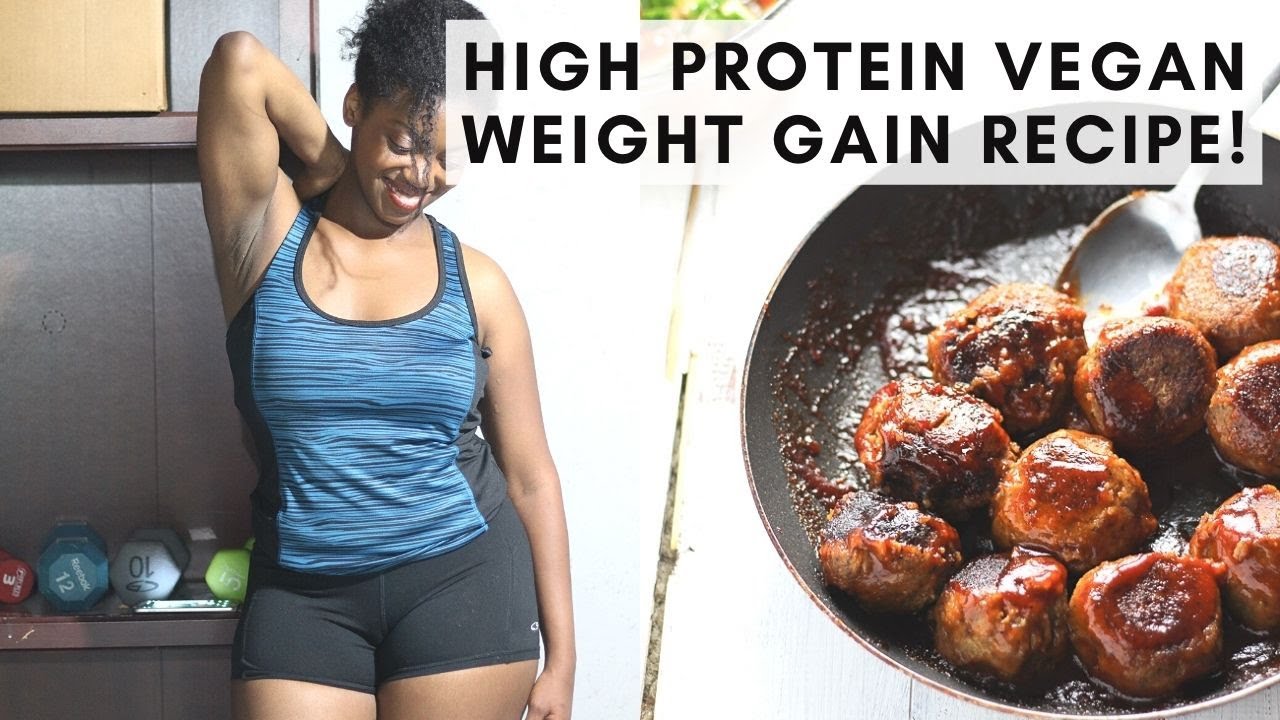 Vegan Weight Gain BBQ Lentil Meatballs YouTube