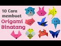 10 Cara membuat Origami Binatang | How to make animal origami