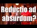 Reductio-ad-absurdum, straw man, red herring, slippery slope?