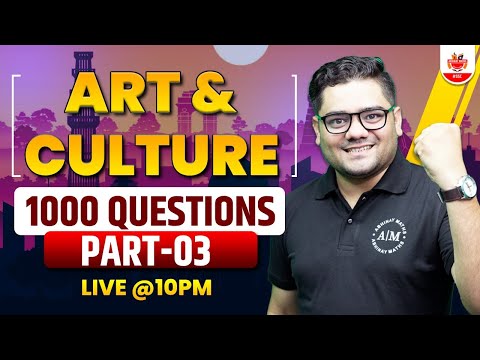 Art & Culture 1000 Que for All Competitive Exams | GS Course for All SSC Exams By Sandeep Sir
