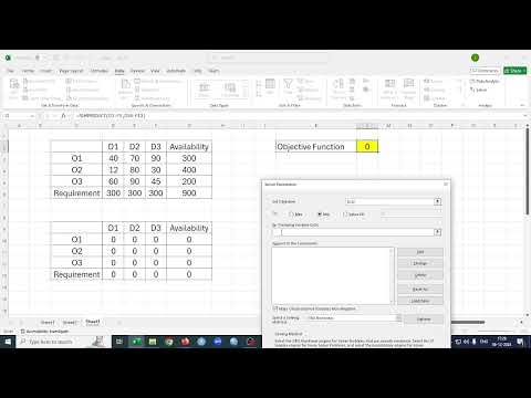 Transportation Problem using Excel Solver by Dr Lalit Prasad