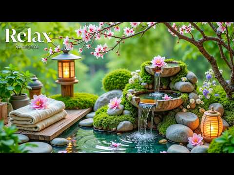 Relaxing Music+ Water Sound for Relieves Stress, Depression 🌿 Sleeping Music for Deep Sleeping, BGM