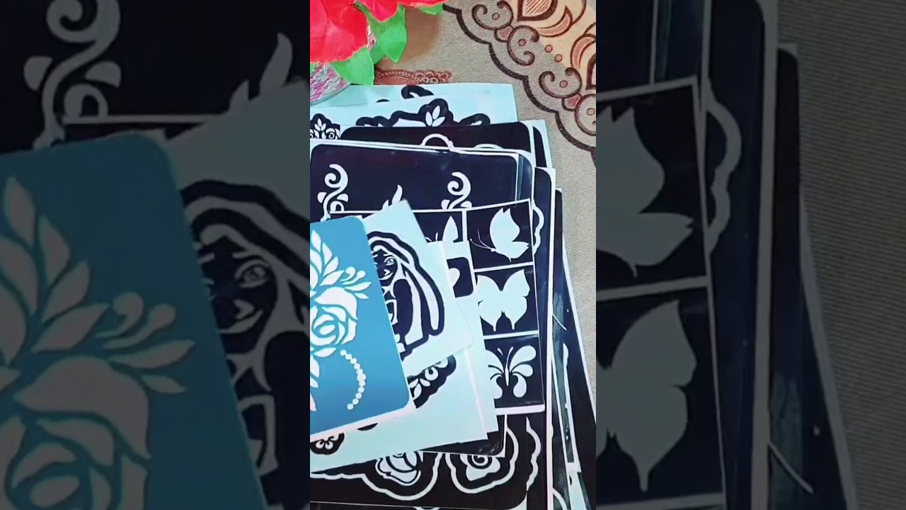 beautiful mehndi stickers #shorts