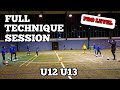 Coerver training  full technique session  u12 u13