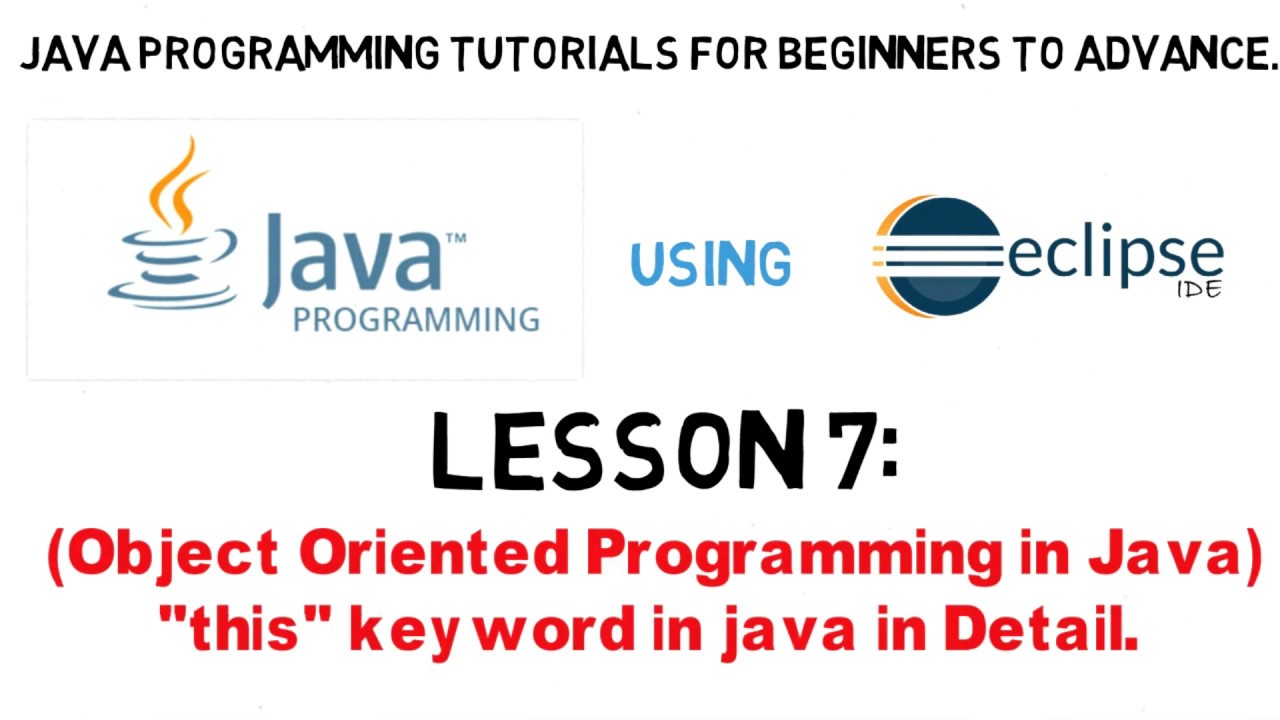 Java Tutorial | Lesson 7 | "this" Keyword in JAVA with all possible ...