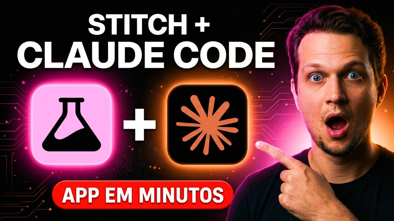 Stitch Desenha, Claude Code Constrói: Pipeline INSANO (Tutorial)