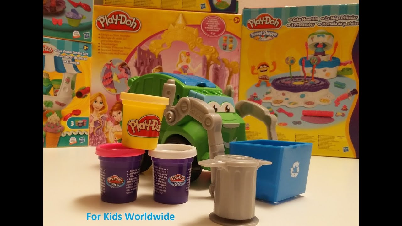 Play Doh Garbage Truck Toy Playset - Play Doh Diggin' Rigs From Hasbro ...