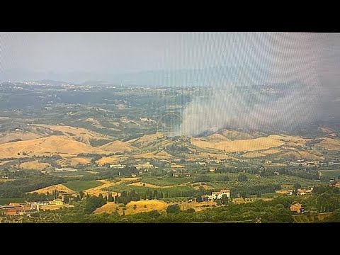 Altro incendio nel Pian Grande, Certaldo (21/07/2022)
