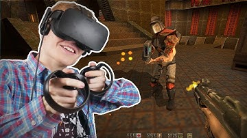 QUAKE II IN VIRTUAL REALITY! | Quake 2 VR Mod (Oculus Touch Gameplay)