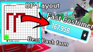 Fastest Way to earn money in My Restaurant Best LayOut, Fast Costumer | Roblox