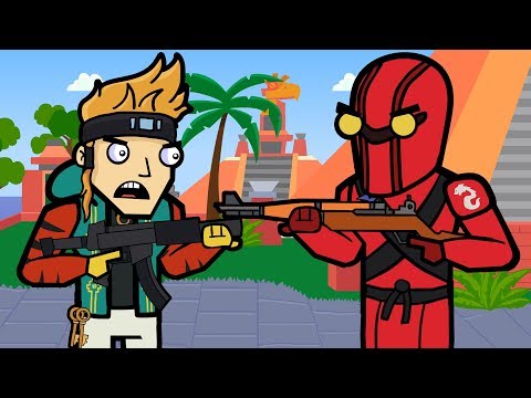 Sunny Steps & the Volcano | The Squad (Fortnite Animation)
