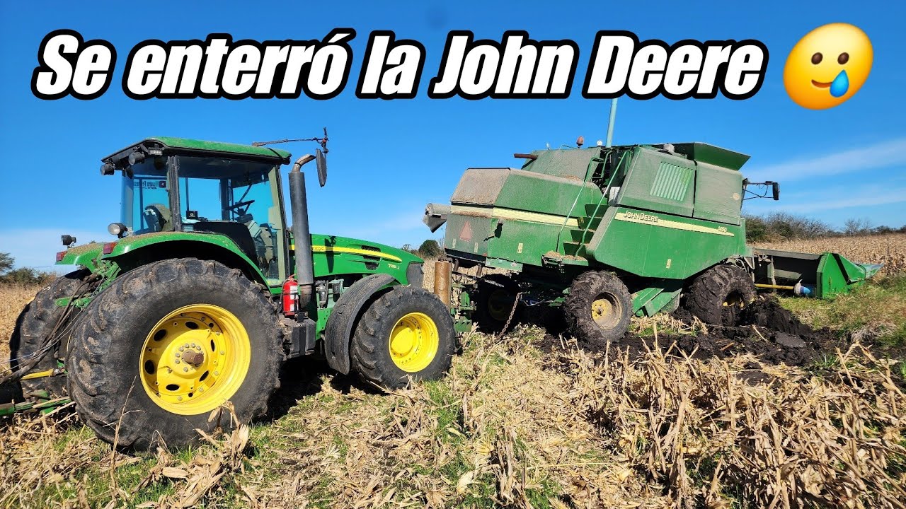 CINCHANDO la JOHN y REPARANDO el MAICERO de la MASSEY en la TRILLA de MAÍZ