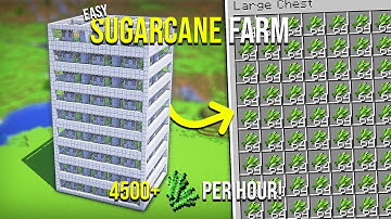 Minecraft BEST SUGAR CANE FARM 1.21 - Java & Bedrock - 4500+ PER HOUR!