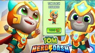 Gold Flash Tom Gameplay - Talking Tom Hero Dash (Android/iOS) screenshot 2