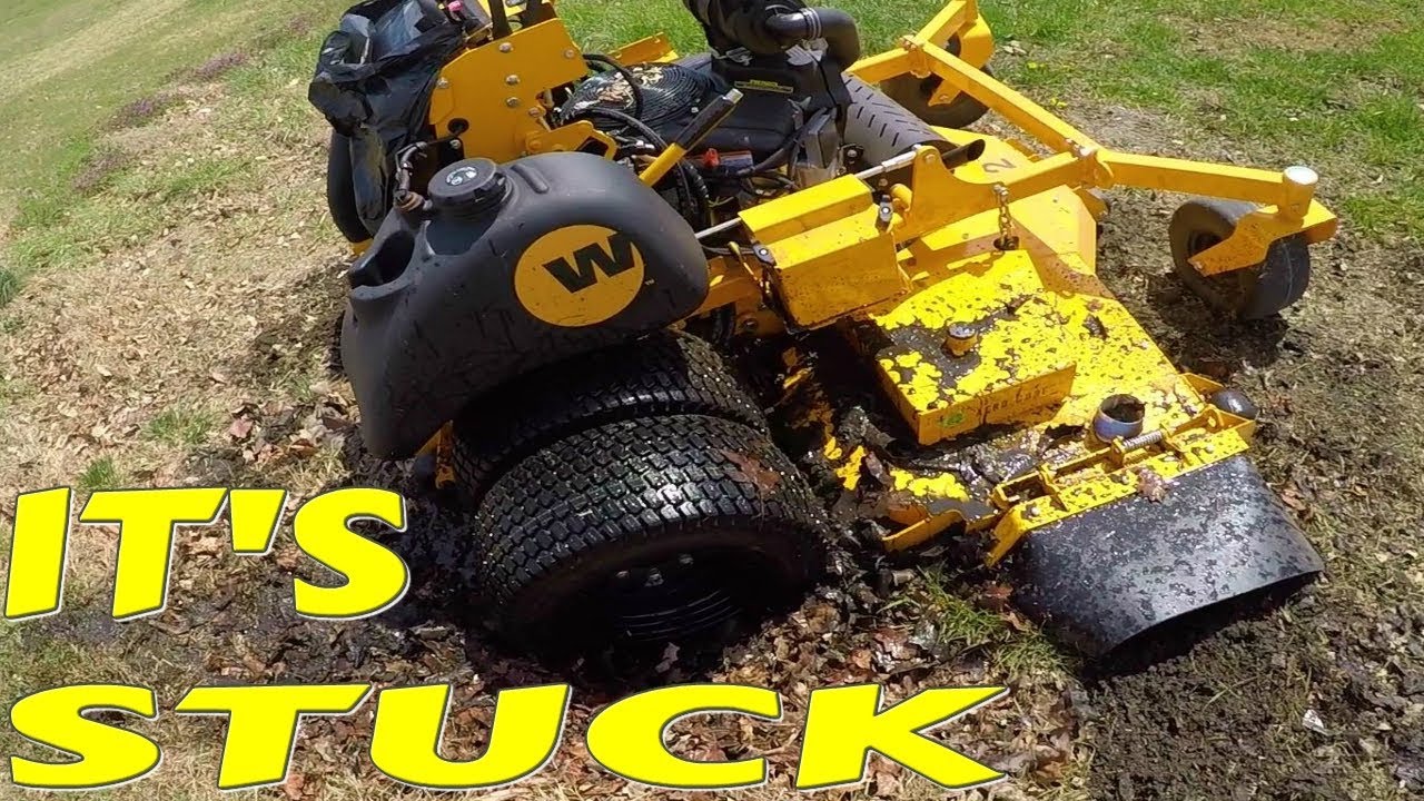 Shocking Mower Demo, The Baddest Machine Got Stuck In Mud YouTube